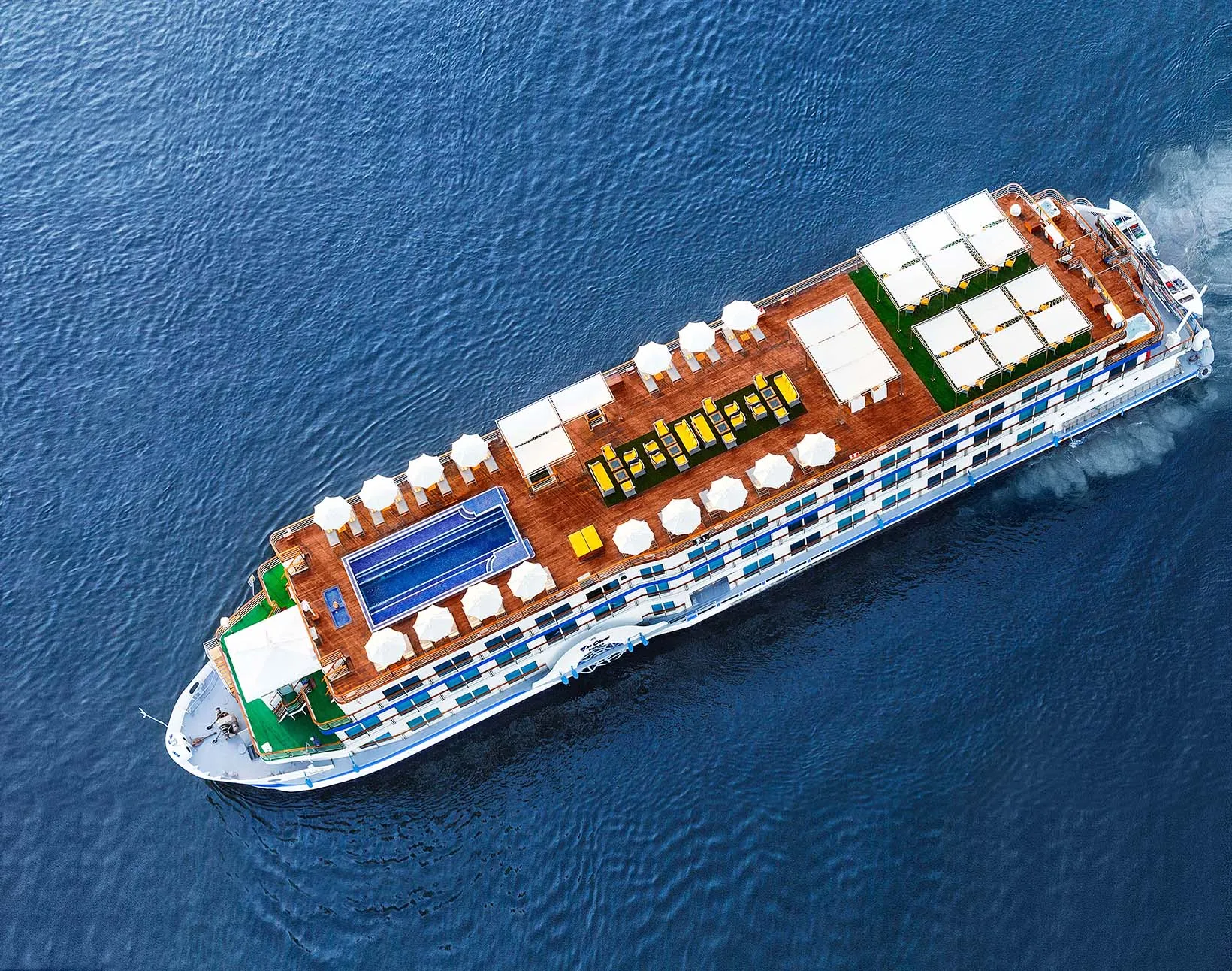 Exterior view of the The Oberoi Philae, Luxury Nile Cruiser Nile cruise ship